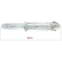 Generique Gode Poignée en verre Ice King 16.5 x 5.2cm